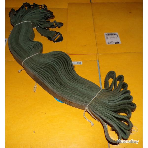 ARMEE AMERICAINE U.S : SANGLE KAKI EN TISSU DE L'ARMEE AMERICAINE EN LOT DE 10 PIECES EN BON ETAT AV