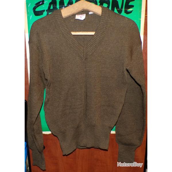 PULLOVEUR DE L'ARMEE FRANCAISE , TAILLE 5 PATRON SOIT XL , SERRE A LA TAILLE ,  FABRICATION FRANCAIS