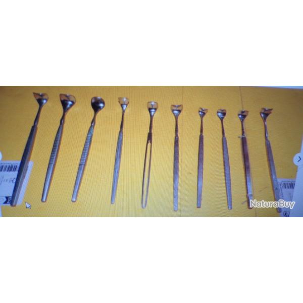 LOT DE 10 PETITS ECARTEURS POUR OPERATION MEDICALE   , BON ETAT VOIR PHOTOS . POUR TOUT RENSEIGNEMEN