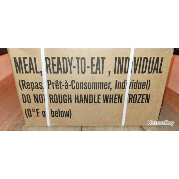 Carton ration americaine MRE INDIVIDUEL