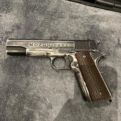 1911 Molon Labe Grip Marron ARMORER WORKS Gaz