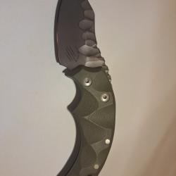 Couteau custom Dragotac pi&eacute;montais de Bastinelli cr&eacute;ation