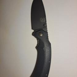 Couteau Red Folder dark stonewash Bastinelli knives