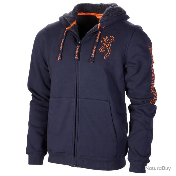 SWEAT CAPUCHE SNAPSHOT WARM BLEU - M - BROWNING