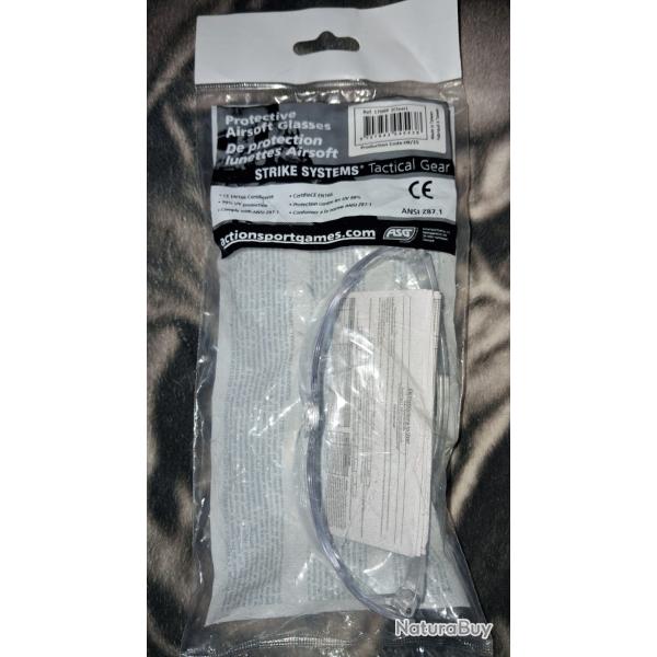 Lunette de protection transparente ASG