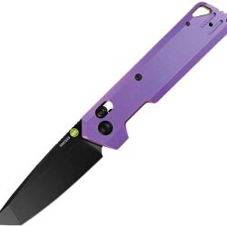 Couteau Vosteed Parallel Lame Tanto Acier 154CM Manche Titane Violet Crossbar Lock VOSA3521