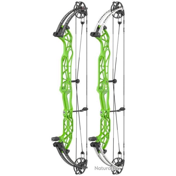 HOYT - CONCEPT XTS 40 30-40 # DROITIER (RH) TWISTED GREEN Satin Blanc CDM