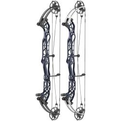 HOYT - CONCEPT XTS 40 LD 30-40 # DROITIER (RH) BLUE ON BLACK Satin Blanc
