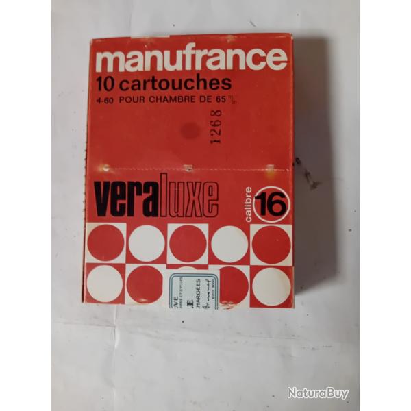 Bo�te de10 cartouches anciennes MF VERA LUXE cal 16 non ouverte