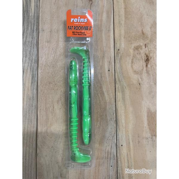 LOTS LEURRE REINS FAT ROCKVIBE 8' 20CM X2