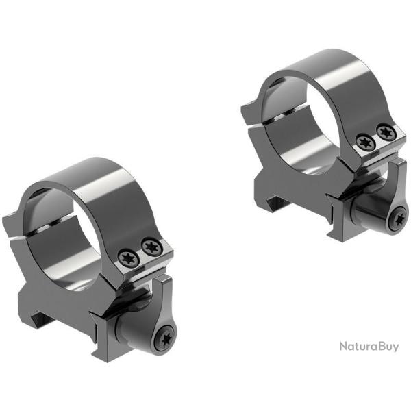Colliers � levier pour lunette Leupold QRW2 - 25,4mm - Weaver - Moyen - Brillant