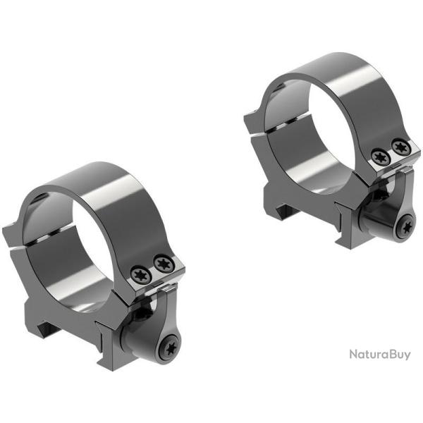 Colliers � levier pour lunette Leupold QRW2 - 30mm - Weaver - Bas - Brillant