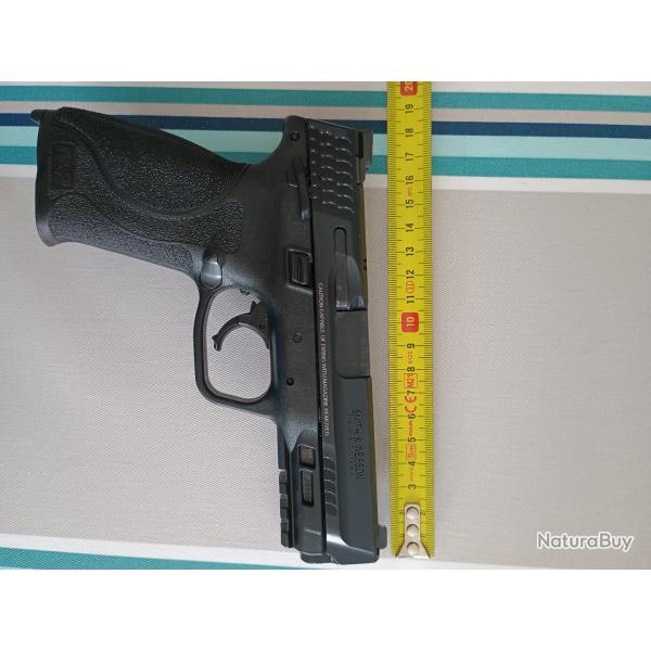 Pistolet S&W MP9 9mm 2024 env 400 tirs 2 chargeurs, mallette, verrou, kit entretien