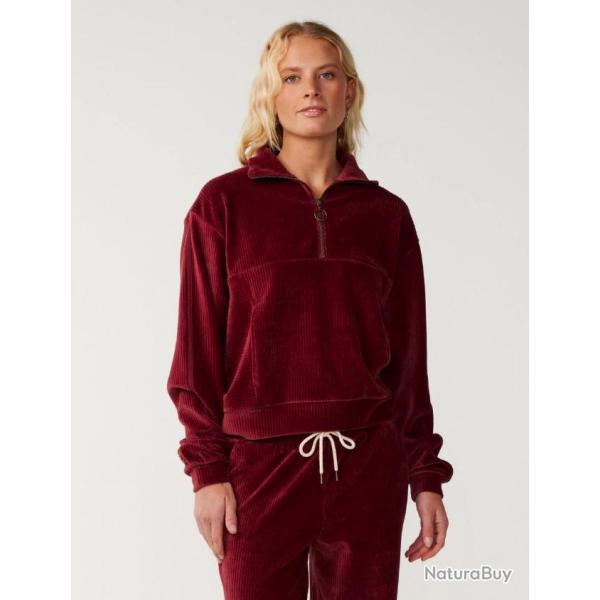 Sweat Femme Rip Curl "COSY 3/4 ZIP" XS Bordeaux