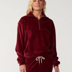Sweat Femme Rip Curl "COSY 3/4 ZIP" M Bordeaux