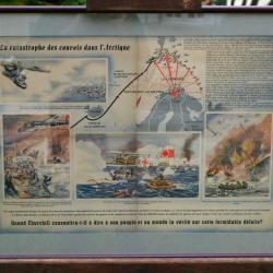 rare Affiche ORIGINALE La catastrophe des convois dans l'Arctique ref SDC25AFA001