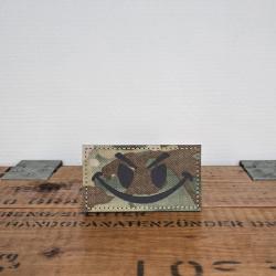 Patch &eacute;cusson tissus smiley Camo  moral patch
