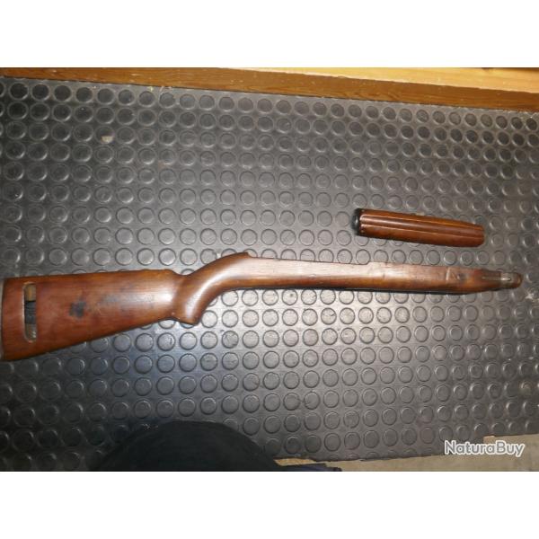 Crosse de carabine USM 1 WW2 sous traitant JLB avec son garde main HI
