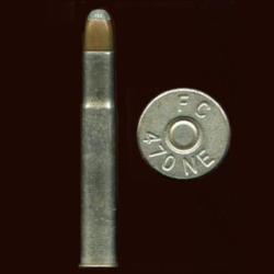 .470 Nitro Express - FC 470 NE - &eacute;tui nickel&eacute; de 82 mm - balle cuivre pointe PLOMB arrondie