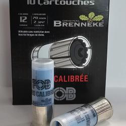 CARTOUCHES FOB BALLES SOUS CALIBRE CAL.12 BOITE DE 10