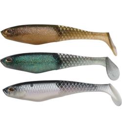 LEURRES SOUPLES BERKLEY POWERBAIT CULLSHAD 15cm par 3 ASSORTIMENT EAUX CLAIRES