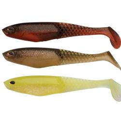 LEURRES SOUPLES BERKLEY POWERBAIT CULLSHAD 15cm par 3 ASSORTIMENT EAUX TROUBLES