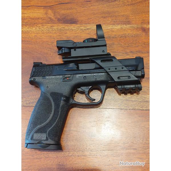 Pistolet smith & Wesson MP9 M2.0 4,5mm + viseur point rouge et vert