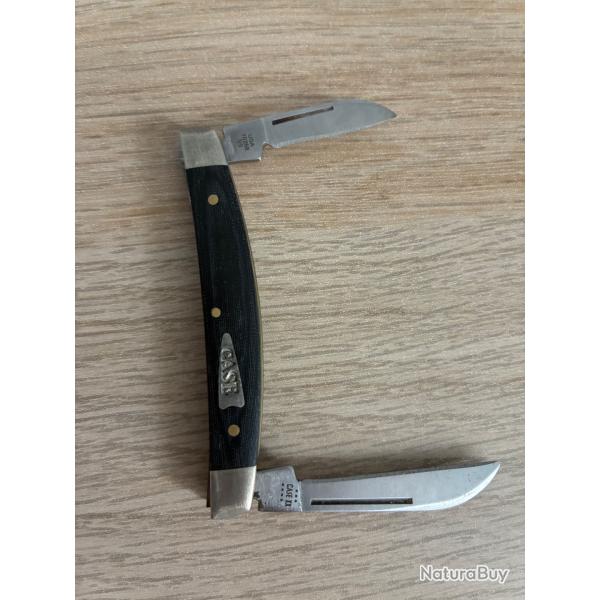 Case Small Congress 27821 Smooth Black Micarta 10268 SS couteau de poche