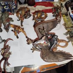 Lot De 10 Figurines Heroic Fantaisie Chevalier et Dragon Papo 2007