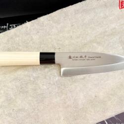 Satake SWORD SMITH - Couteau de cuisine - Deba - Acier - Japon - DEBA japonais forg&eacute;