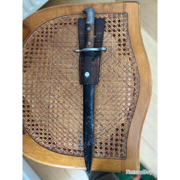Ba�onnette Suisse Mod�le 1889 avec fourreau d'origine