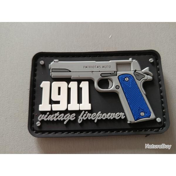 Patch PVC 1911 - Vintage Firepower - Style r�tro
