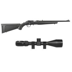 RUGER AMERICAN RIMFIRE .22LR 18" 1/2X28 + LUNETTE 3-9X50 RETICULE MIL-DOT