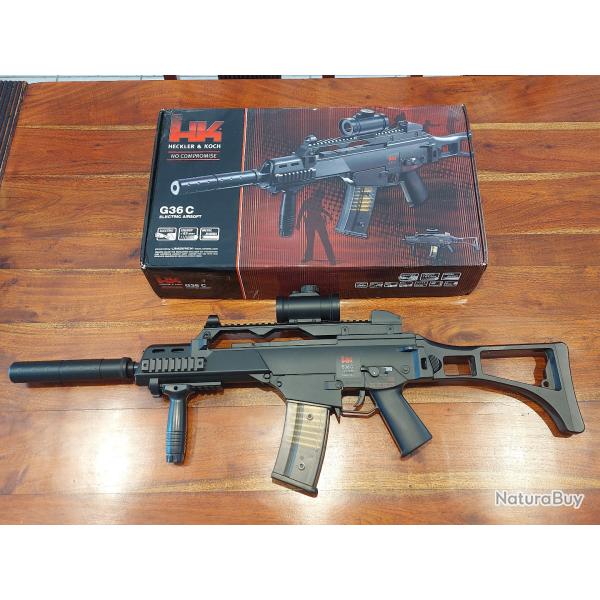 REPLIQUE HECKLER & KOCH HK G36 C ELECTRIC AIRSOFT FULL AUTO 0.5J