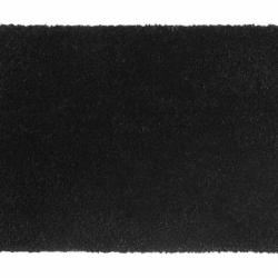 Tapis porte fibre coco noir 40x60 cm touffet&eacute; antid&eacute;rapant durable