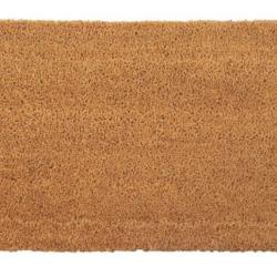 Tapis porte fibre coco naturel 40x60 cm touffet&eacute; antid&eacute;rapant durable