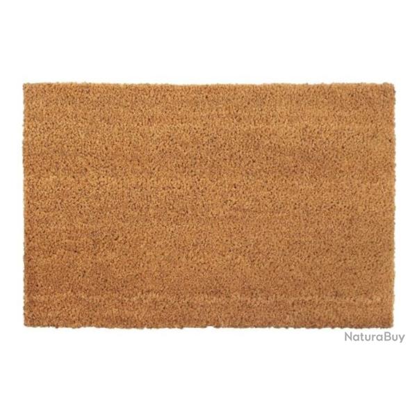 Tapis porte fibre coco naturel 40x60 cm touffet� antid�rapant durable