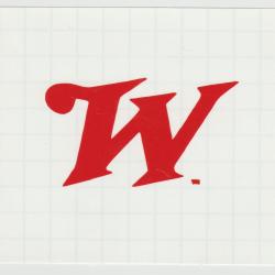 Lettre W rouge de Winchester