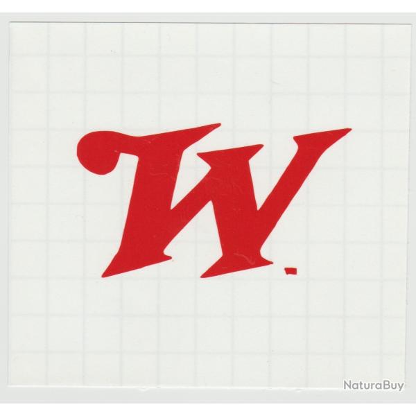 Lettre W rouge de Winchester