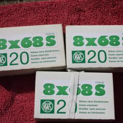 8X68S  RWS Vends trois boites neuves de 20 etuis