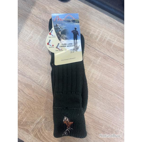 CHAUSSETTE mONNET LAINE MERINOS 39-40 NEUF ench�re