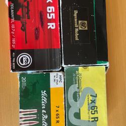 Lot de balles en calibre 7-65R