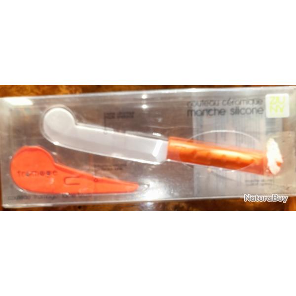 Couteau C�ramique Sp�cial Fromage ZUNY NY Neuf - Lame 12cm avec Fourreau de Protection