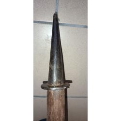 Pique r&eacute;volutionnaire 1792 - arme ancienne compl&egrave;te - fer &agrave; douille forg&eacute;