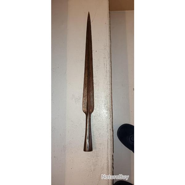 Pique r�volutionnaire 1792  fer � douille forg� SANS LA HAMPE