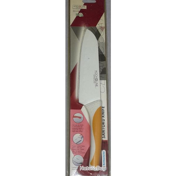 Couteau Santoku Koch Line 17cm Rev�tement C�ramique - Neuf