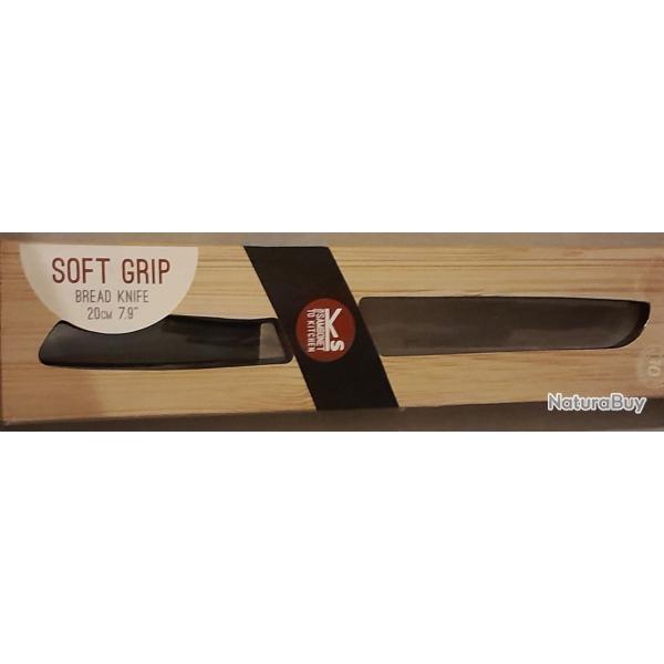 Couteau � pain Sambonet Soft Grip 20cm - Neuf (Bo�te ab�m�e)