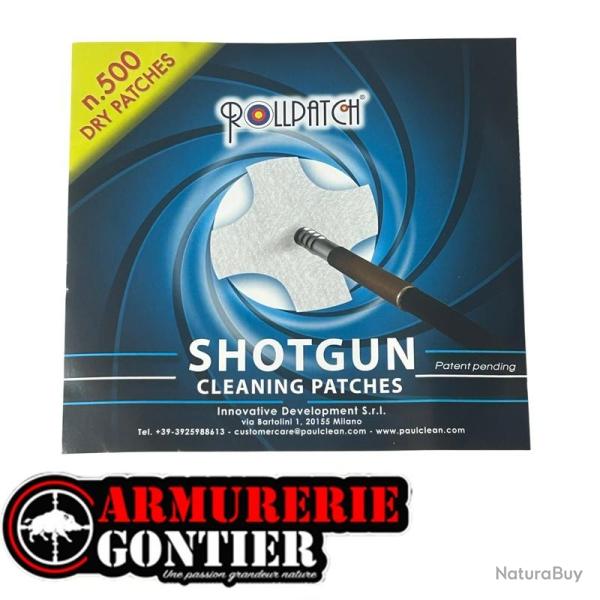 PAULCLEAN rouleau de 500 patchs calibre 12