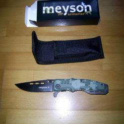 Couteau de survie Army Green marque meyson