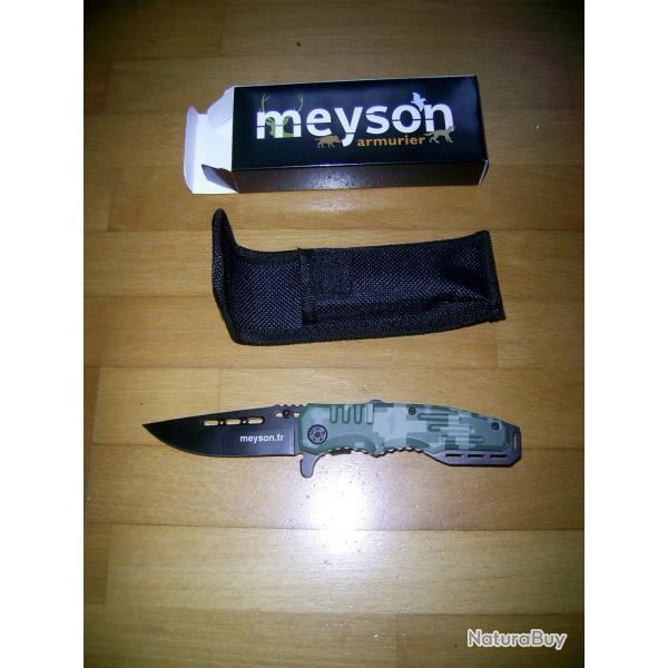 Couteau de survie Army Green marque meyson